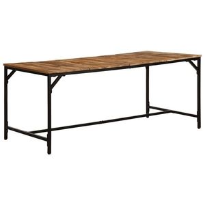 vidaXL Masa de sufragerie 180x90x75 cm Lemn masiv Mango brut imagine