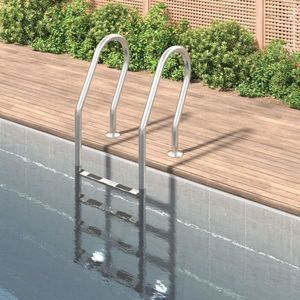 vidaXL Scară de piscină, 54x38x184, 5 cm, oțel inoxidabil 304 imagine