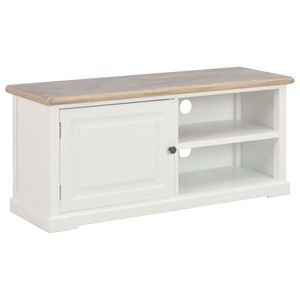 vidaXL Comodă TV, alb, 90x30x40 cm, lemn imagine