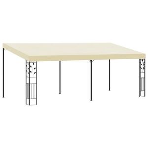 vidaXL Pavilion de perete, crem, 6 x 3 x 2, 5 m imagine