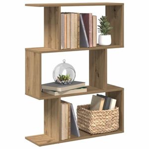 vidaXL Bibliotecă/separator 3 nivel stejar artizanal 70x24x97 cm lemn imagine