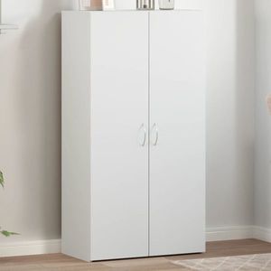 vidaXL Fișet, alb, 60x32x115 cm, lemn prelucrat imagine
