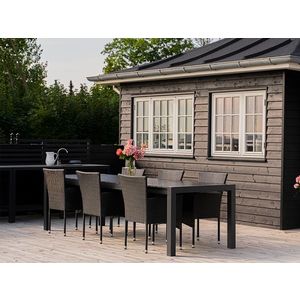 Set Masa Serin XL 205 cm + 6 Scaune Sylva Balcon/Terasa/Gradina imagine