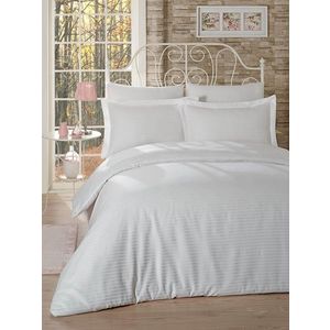 Lenjerie de pat dubla, Classic Line - White, Primacasa by Türkiz, Bumbac Satinat imagine