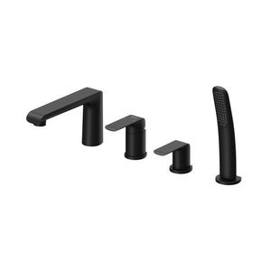Baterie cada Ravak Flat Black FL 026.20 din 4 elemente montare pe cada negru mat imagine