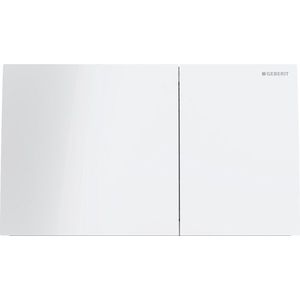 Clapeta actionare Geberit Sigma70 sticla alba imagine
