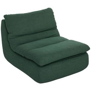 HOMCOM Scaun de Podea Modern și Capitonaț din Țesătură cu Aspect Catifelat Verde | Aosom Romania imagine