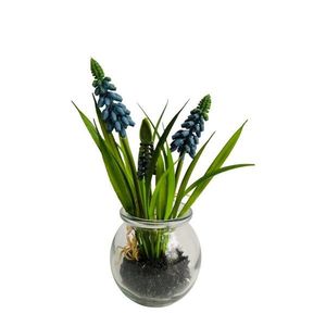 Bluebell artificială în sticlă, 19 cm imagine