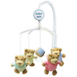 Baby Mix Carusel deasupra pătuțului Ursuleți și uncub , d. 36 cm imagine
