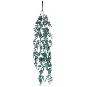 Floare artificială Eucalipt curgătoare, 15 x 70 x16 cm, verde-petrol imagine