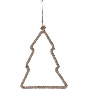 Decorațiune luminoasă suspendată Brad, 28 x 22, 5x 1, 5 cm, 15 LED, alb cald imagine