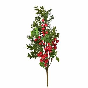 Ramură decorată de Crăciun Navara, 70 cm imagine
