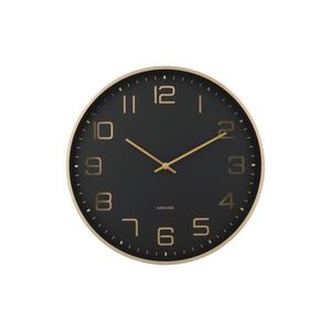 Karlsson 5973BK design ceas de perete negru, diametru 40 cm imagine