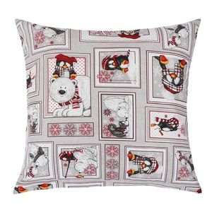 Față de pernă Bellatex Iarnă patchwork, 45 x 45 cm imagine