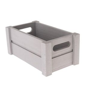 Lădiță din lemn Karasi, gri, 21, 5 x 12, 5 x 9, 5 cm imagine