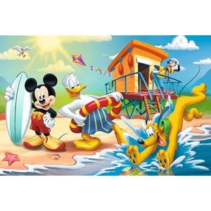 Trefl Puzzle Mickey Mouse pe plajă, 60 piese imagine