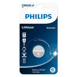Baterie Philips CR1620 3 V, celulă buton litiu imagine