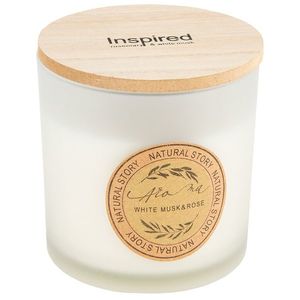 Lumânare în borcan Natural story Rose White musk imagine