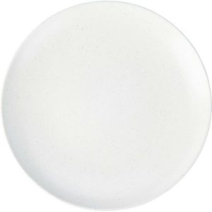 Farfurie întinsă din gresie Stone, diametru27 cm, alb, alb imagine