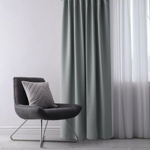 Draperie Restilo Blackout EYELETS argintiu, 140 x 245 cm, argintiu imagine