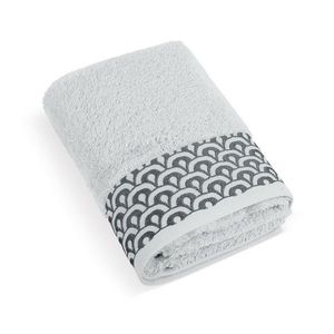 Prosop Bellatex frotir cu broderie, gri deschis, gri deschis, 70 x 140 cm imagine