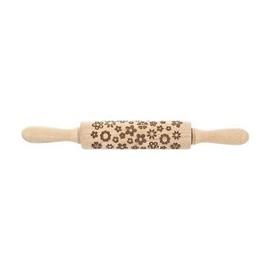 Rola din lemn cu decor de flori Orion , 33 cm imagine