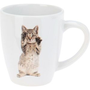 Set de căni din gresie Cats 3 buc, 220 ml imagine