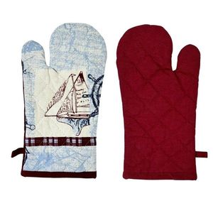 Mănușă de bucătărie Home Elements cu magnet Barcăcu vele, 18 x 32 cm imagine
