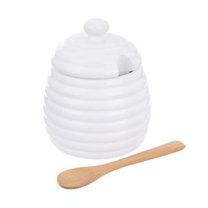 Recipient pentru miere Orion WHITE din porțelan imagine
