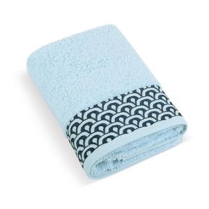 Prosop Bellatex frotir cu broderie, albastru, albastru, 70 x 140 cm imagine