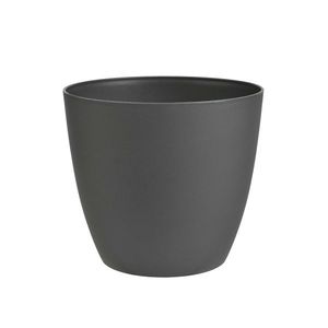 Ghiveci decorativ Gardenico Ella antracit mat, diametru 25 cm, antracit, diam. 25 cm imagine