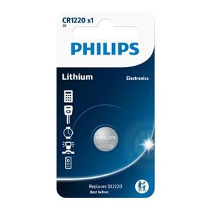 Baterie Philips CR1220 3 V, celulă buton litiu imagine