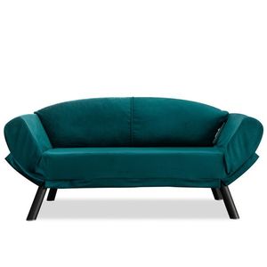 Canapea pat Genzo Petrol Blue, petrol imagine