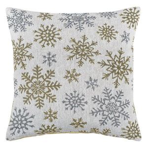 Față de periniță Snowflakes albă, 40 x 40 cm imagine
