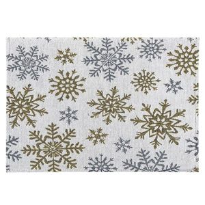 Față de masă Snowflakes albă, 33 x 48 cm imagine