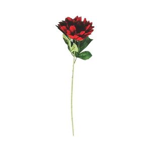 Floare artificială Dahlia roșu, 68 cm imagine