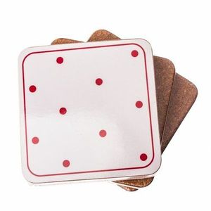 Suport pahar Buine alb, 10 x 10 cm, set 6 buc. imagine