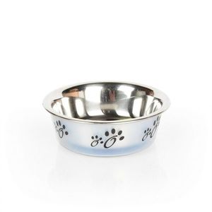 Bol pentru câine Tommi Crystal alb, 0, 45 l , 14 x5 cm imagine