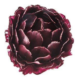 Decorațiune floare suspendată bordo, 8 cm imagine