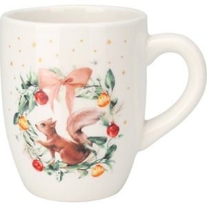 Cană de Crăciun Coronița Veveriței, din porțelan, 350 ml imagine