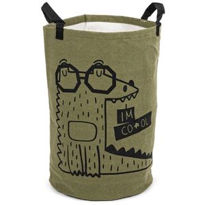 Coș de rufe pentru copii Go to the Zoo Croco, 48 x 30 cm imagine