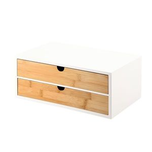 Kesper 58955 Organizator cu 2 compartimentebambus, 33 x 21 x 13, 5 cm imagine