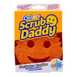 Scrub Daddy Sponge Colors Pachete individuale, portocaliu, portocaliu imagine