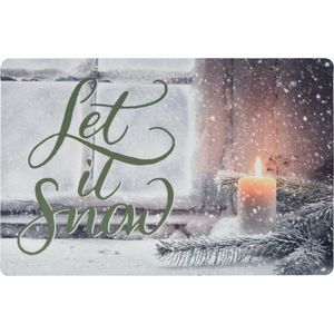 Covoraș de intrare Let it snow, 38 x 58 cm, imagine