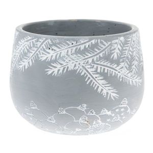 Mască de ghiveci din beton Winter pot, 15, 5 x11 cm imagine
