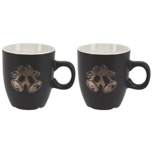 Set 2 căni din ceramică EH 150 ml, clopoței imagine