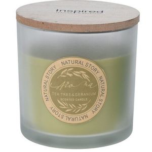 Lumânare în pahar Natural story Tea tree Geranium imagine
