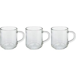 Set cești cafea din sticlă 240 ml, , 3 buc. imagine