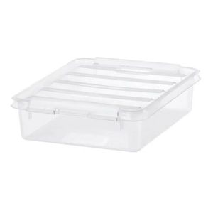 Cutie de depozitare SmartStore Classic cu cleme albe, 1 l, 1 l imagine