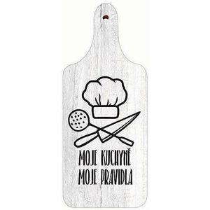 Tablă de tăiere decorativă dinlemn Bohemia Gifts Bucătăria mea imagine